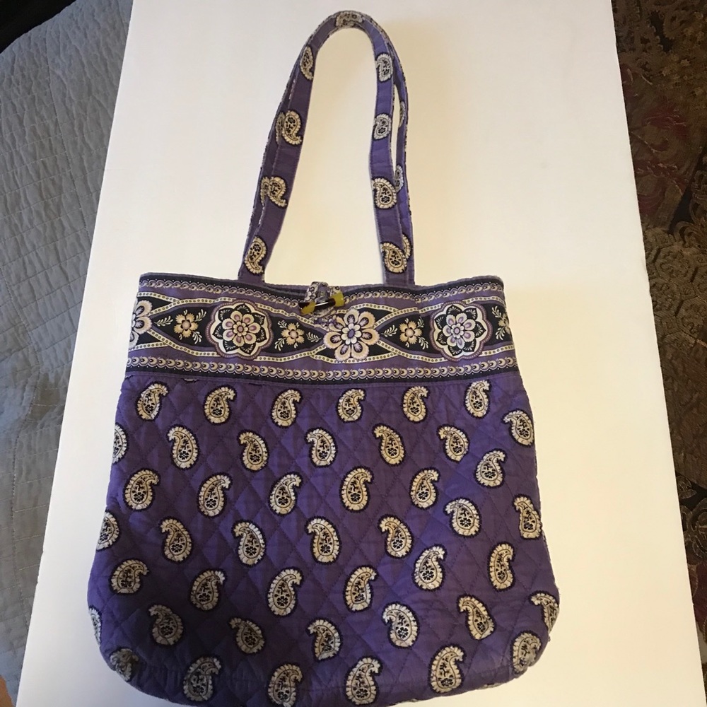 Purple Paisley Vera Bradley Tote